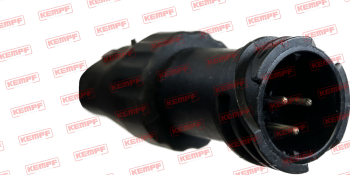 Preview: 128091 Kempf Rückleuchte, 3K, LED rund, Ermax, mit 7 pol. DIN Stecker